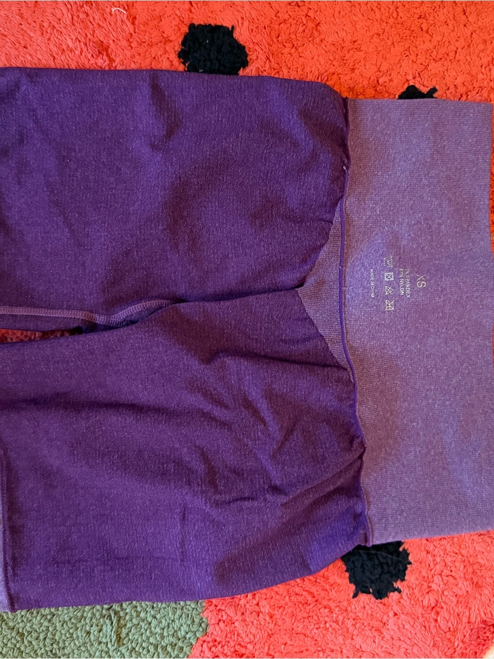 NVGTN Purple Athletic Shorts - High Waist Stretch